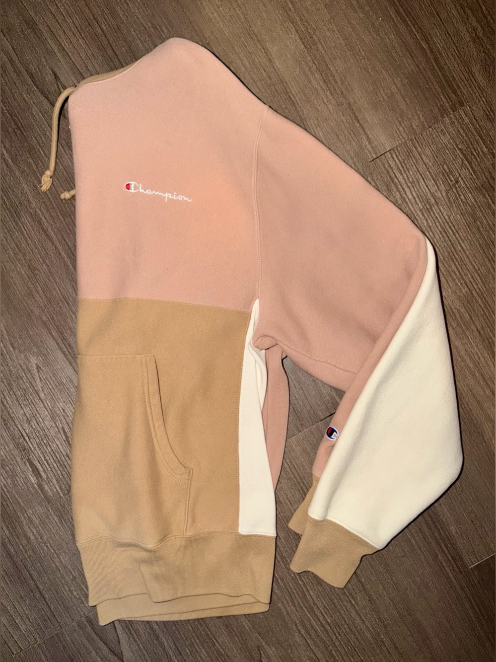DONATING SOON- CHAMPION Reverse Weave Multicolor Colorblock Hoodie